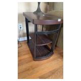 Set of Wood and Metal end Tables