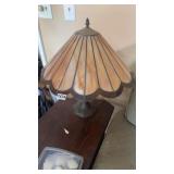 Modern leaded glass lamp