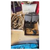 TWO BOXES WALKMAN,EXTENSION CORDS,SPEAKERS
