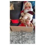 BOX OF PLUSH CHRISTMAS DECOR