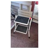 PLASTIC FOLDING TABLE AND STEP STOOL
