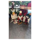 THREE WOODEN CHRISTMAS STATUES