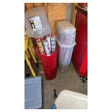TWO TOTES OF WRAPPING PAPER