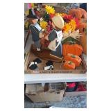 LOT OF FALL DECOR/FLOWERS