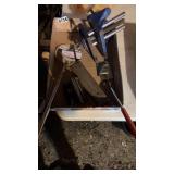 Bench vise mirrors knives etc