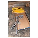 Plastic stakes and metal tie outs