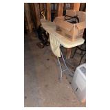 Ironing board and hangers