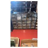 3 hardware organizer bins