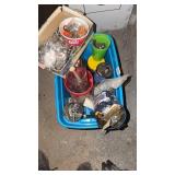 Tote of misc screws, nails, bolts