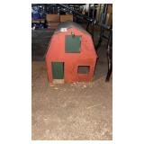 Handmade wooden toy barn