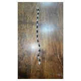 Sapphire and moissanite bracelet