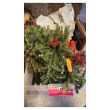 Small Christmas tree trees and pinecones, hot