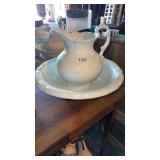 Wash bowl and pitcher