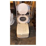 Folding chair and camp potty