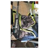 Easton softball bag, bats, balls, glove