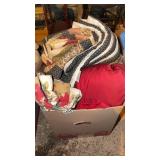 Box of blankets and sheets