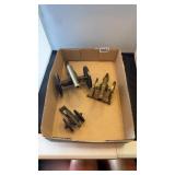 3 cast iron cannons
