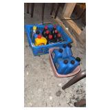 2 baskets of misc oils