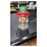Vintage railroad lantern glass candy container