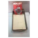 Old Chevy books and Holley handbook