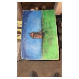 Two outhouse floor mats