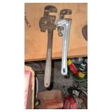 14ï¿½ 18ï¿½ pipe wrenches 14 is aluminum