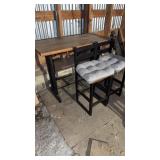 Wooden table and chairs 48x24x36
