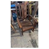 Oak rocking chair