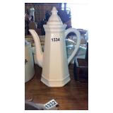 Pfaltzgraff Heritage, white coffee teapot with