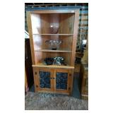 Custom made corner cabinet with tin piercing