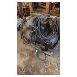 Large air compressor on cart