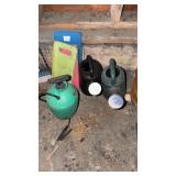 Watering cans, foam pads, sprayer