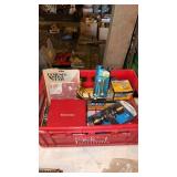 Crate of household hardware