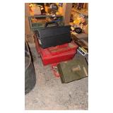 Assorted tools boxes