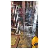 Metal shoe racks and closets