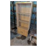 Three shelf cabinet with doors 24x9x59