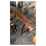 Wooden ironing board table