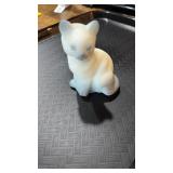 Hand painted Fenton cat