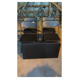 Plastic folding Card table and four chairs
