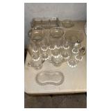 Miscellaneous candlewick dishes