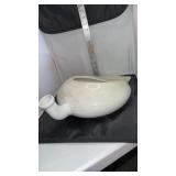 2 porcelain bed pans
