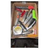 Bxlt box cutters tape measures etc
