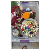 Miscellaneous Christmas, ornaments, candlesticks