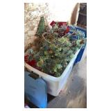 Christmas garland and bows