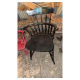 Windsor style stenciled chair