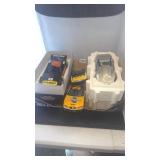 4 metal die-cast cars