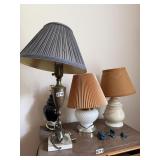 4 TABLE LAMPS