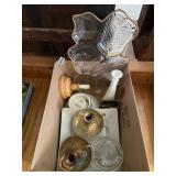 GLASS PLATTER CANDLE HOLDER ASH TRAY ETC