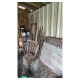 WALL CONTENTS FENCING, REBAR, ETC
