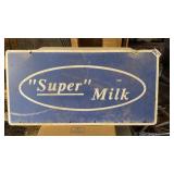 SUPER MILK METAL SIGN